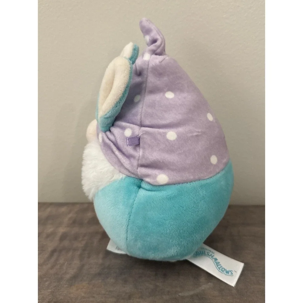 Squishmallows Easter Gnome Bunny Plush Doll Small Blue Purple White NWOT 5in
